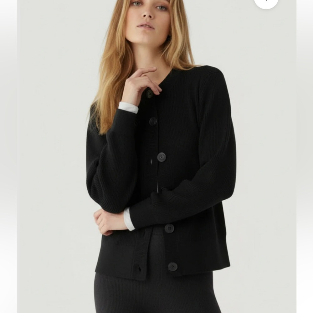 Grace Elements Black Women's Button Cardigan /Jacket
